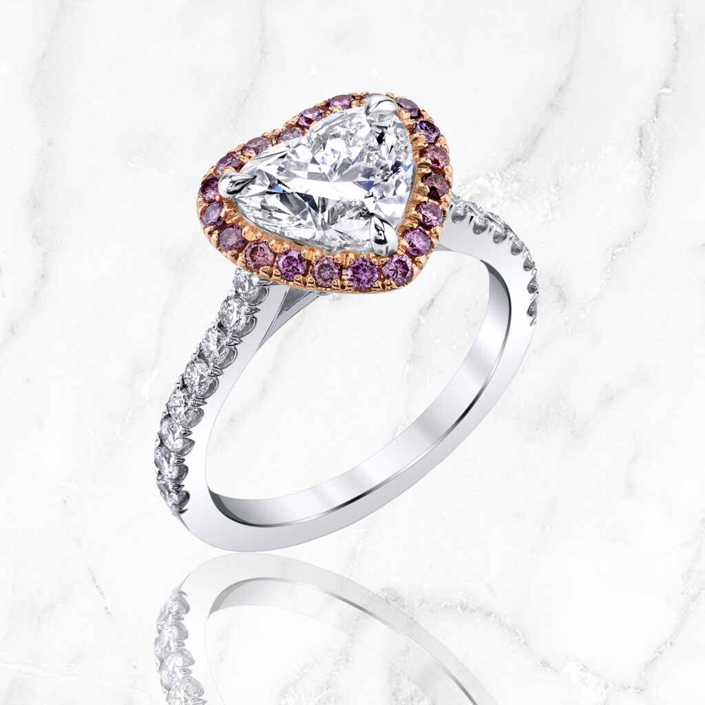 Heart Shaped Diamond Ring-ARKA Designs
